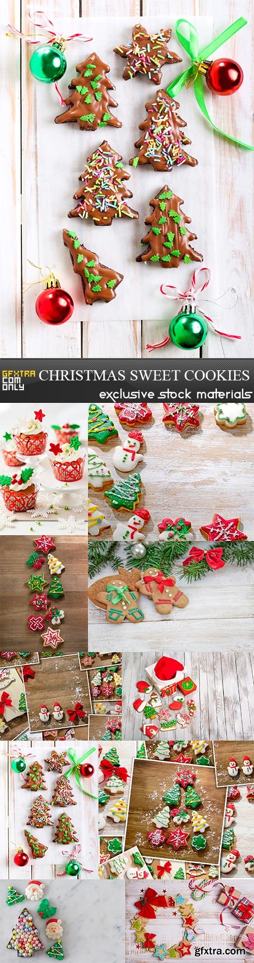 Christmas Sweet cookies, 10 x UHQ JPEG