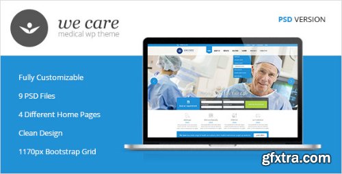 ThemeForest - We Care - Premium Medical PSD Template 5445351