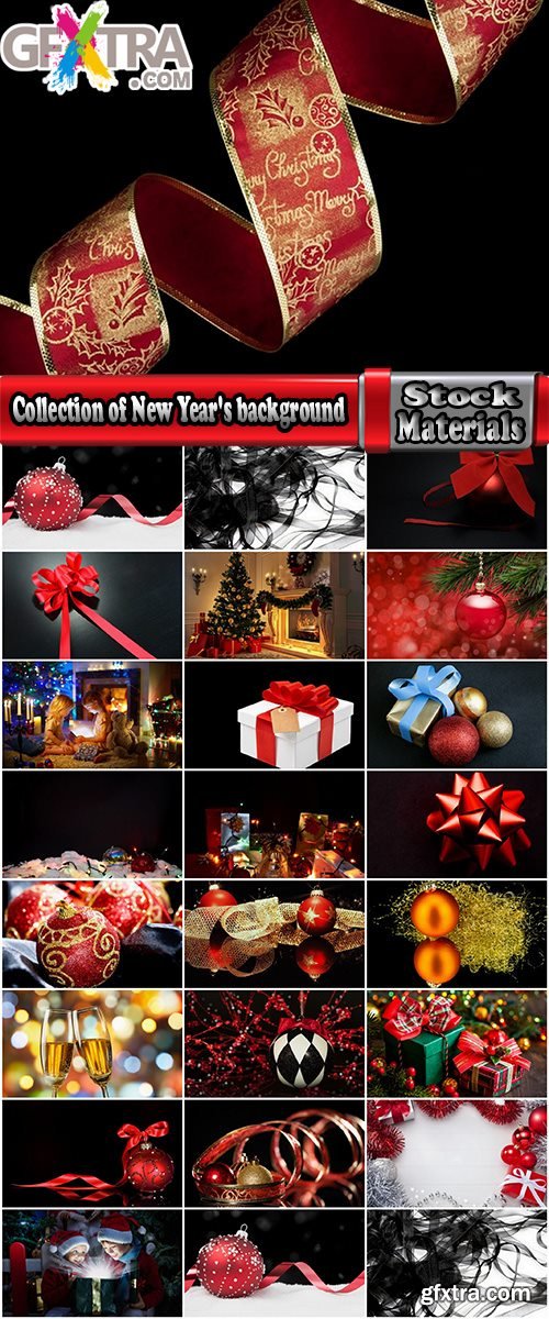 Collection of New Year\'s background is tree toy box gift ribbon 23 HQ Jpeg