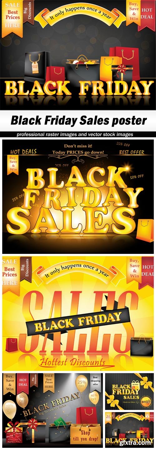 Black Friday Sales poster - 5 UHQ JPEG