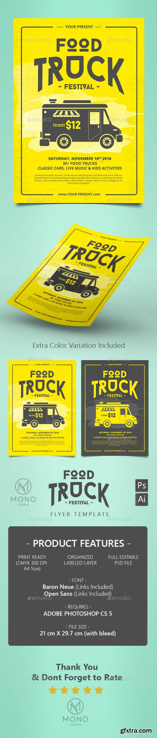 GR - Food Truck Flyer / Poster 16216342