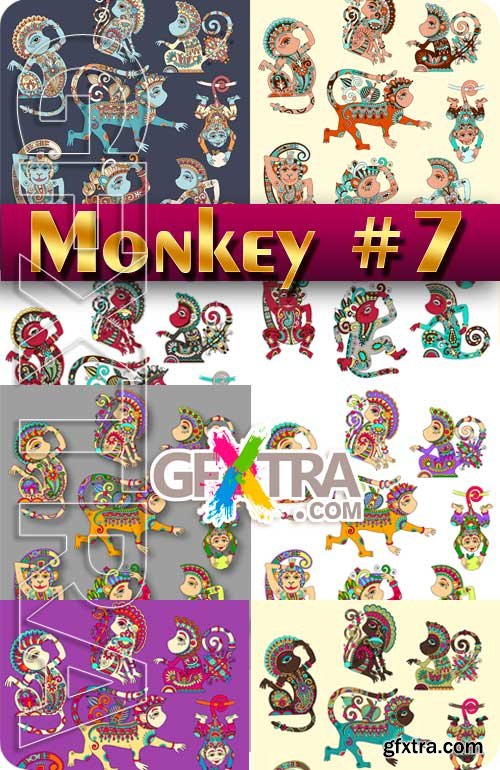 Monkey #7 - Stock Vectors