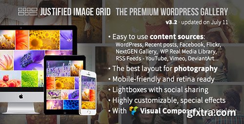 CodeCanyon - Justified Image Grid v3.2 - Premium WordPress Gallery - 2594251