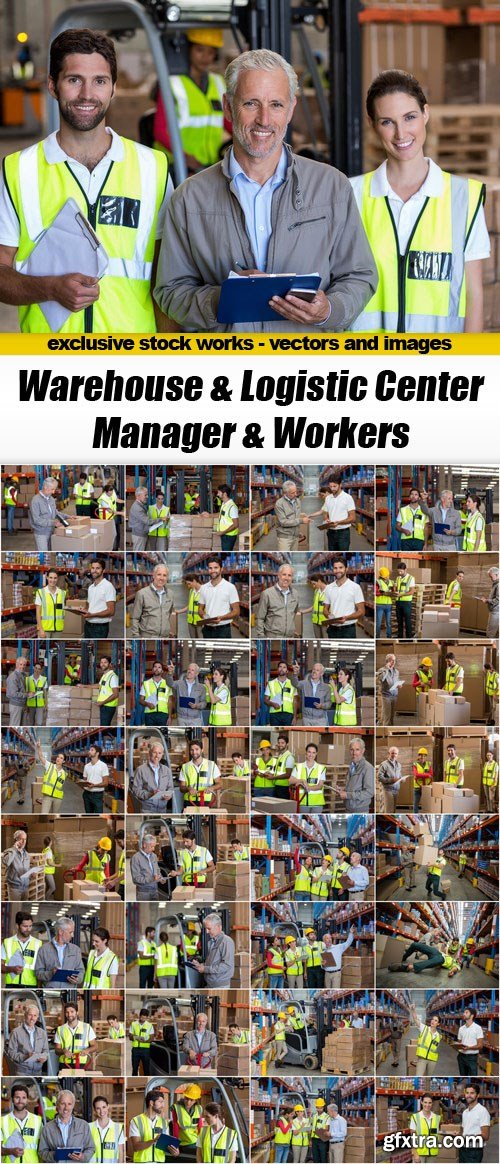 Warehouse & Logistic Center - Manager & Workers, 32xUHQ JPEG