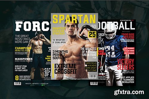 Graphicriver 3 Sport Magazine Covers 17235744