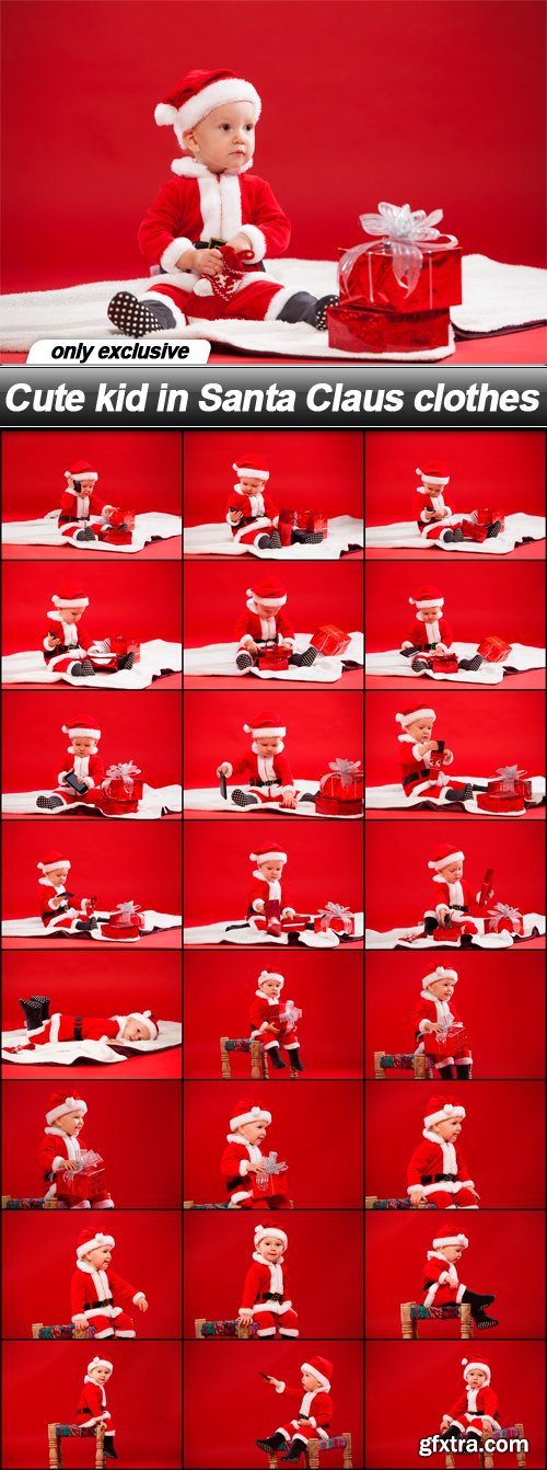 Cute kid in Santa Claus clothes - 25 UHQ JPEG