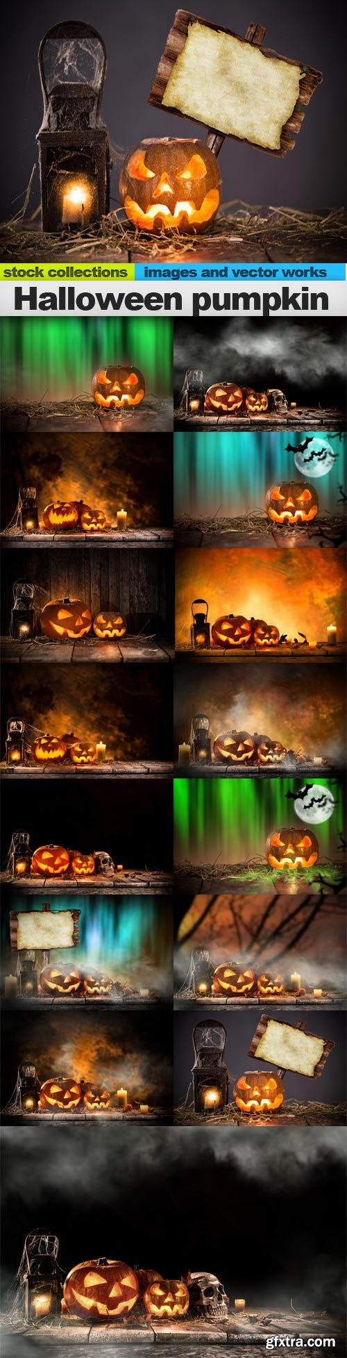 Halloween pumpkin, 15 x UHQ JPEG