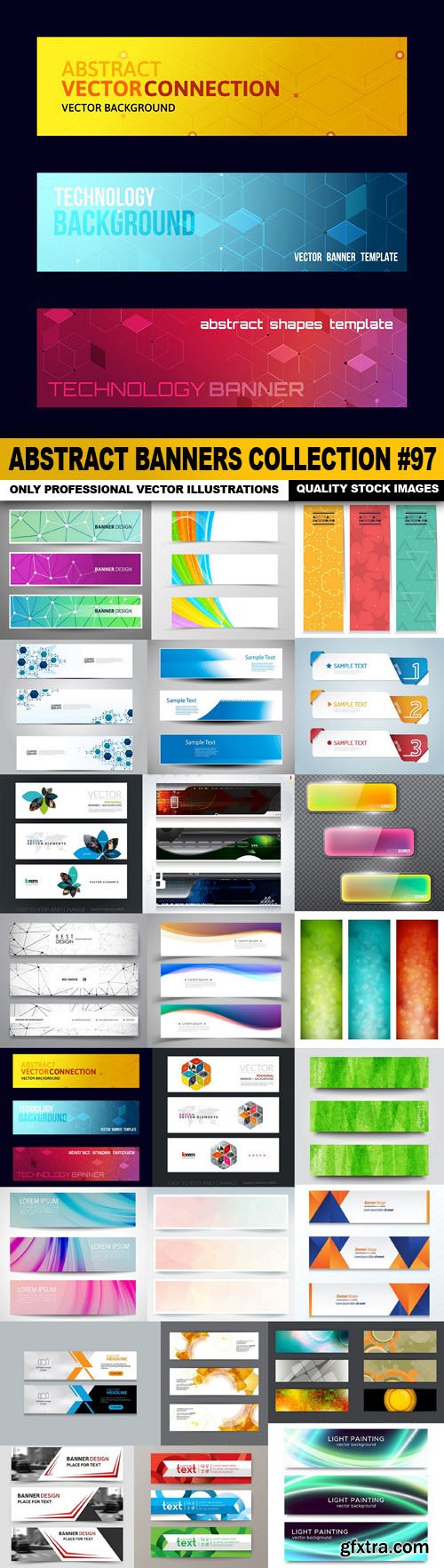 Abstract Banners Collection #97 - 25 Vectors