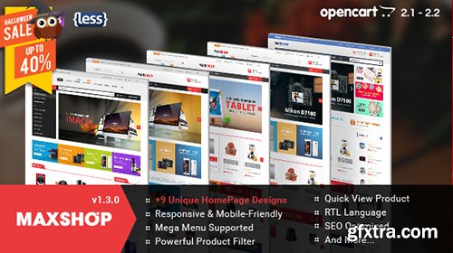 ThemeForest - Maxshop v1.3.0 - Store Responsive OpenCart Theme - 15310129