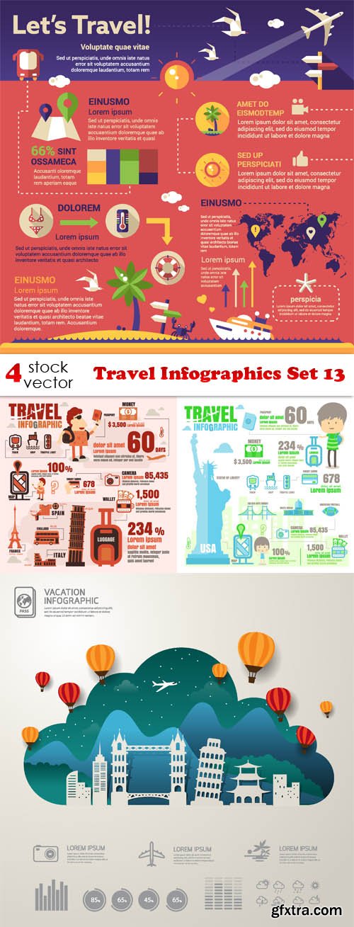 Vectors - Travel Infographics Set 13