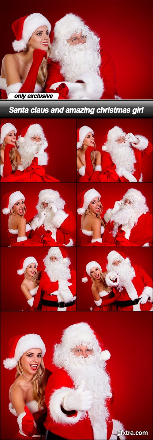 Santa claus and amazing christmas girl - 8 UHQ JPEG