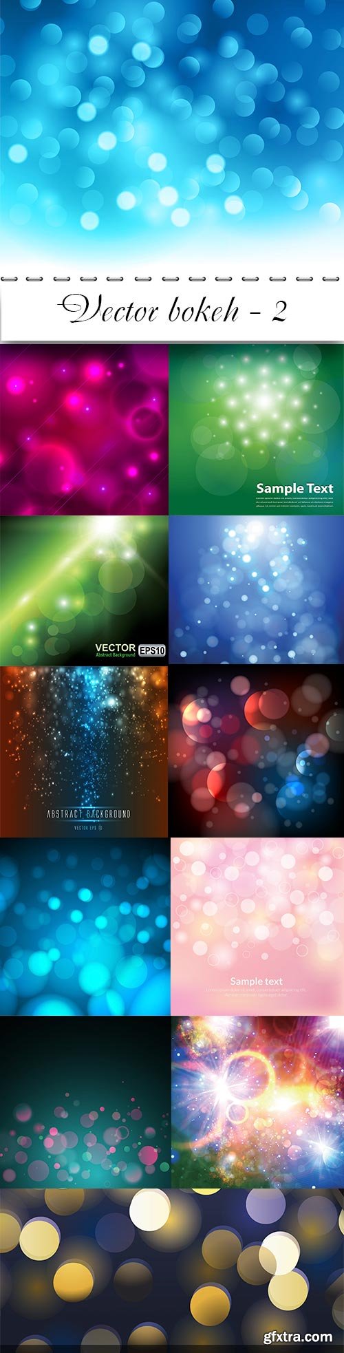 Vector bokeh colorful backgrounds - 2