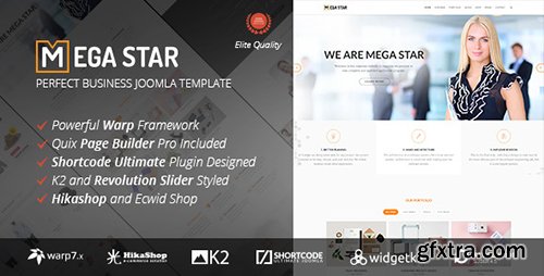 ThemeForest - Megastar v1.0.1 - Business Joomla Template - 16430053