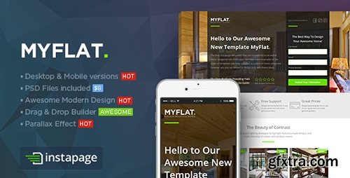ThemeForest - MYFLAT v1.0 - Real Estate Instapage Template - 9559501