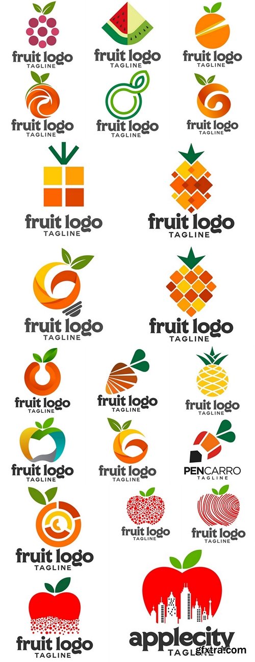 Fruit vector logo