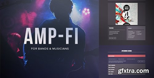 ThemeForest - AMP-FI v1.0 - Music Band Muse Template for Musicians & Producers - 9356103