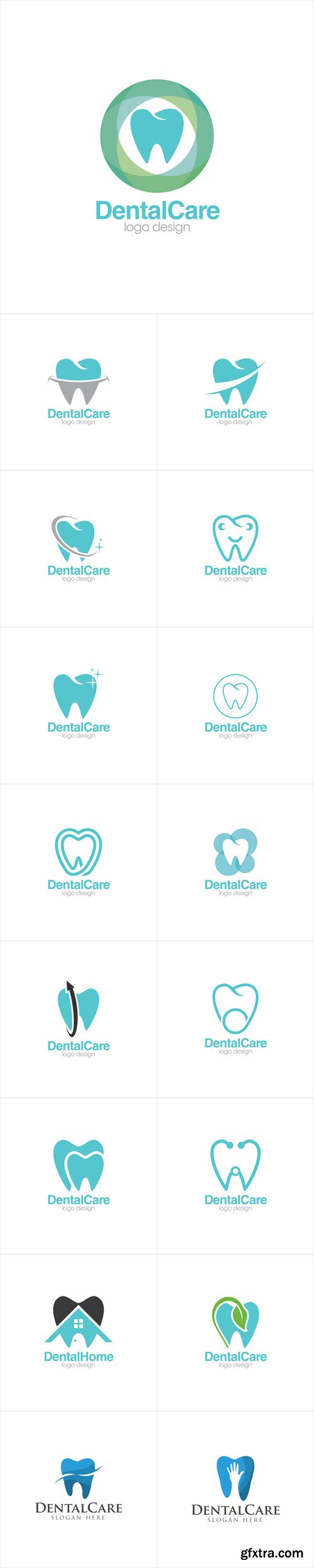 Vector Set - Dental Care Creative Concept Logo Design Templates