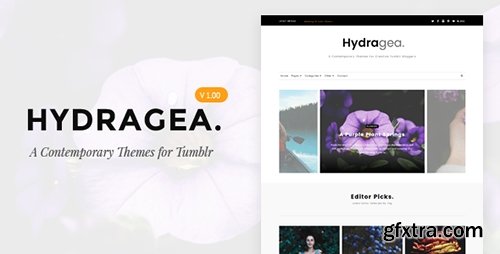 ThemeForest - Hydragea v1.02 - A Contemporary Tumblr Themes - 14992046