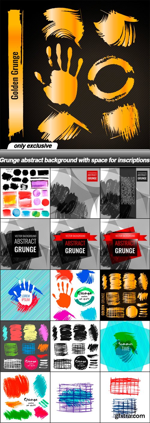 Grunge abstract background with space for inscriptions - 16 EPS