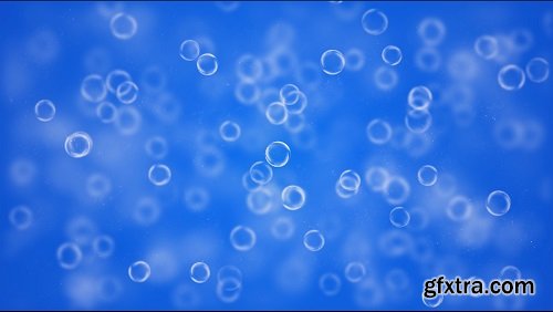 Bubbles on a blue background