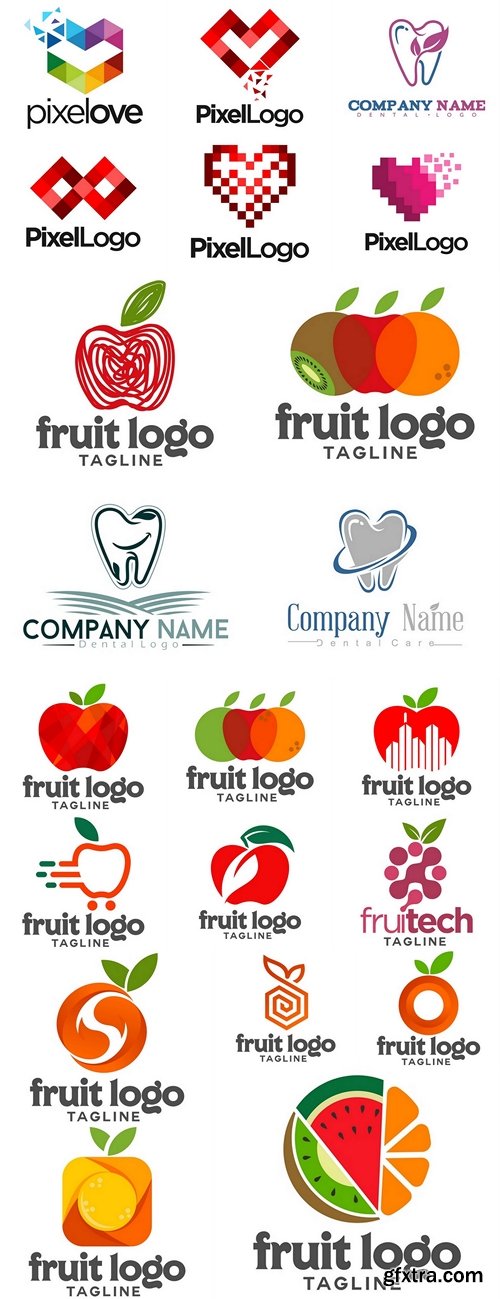 Fruit vector logo 2