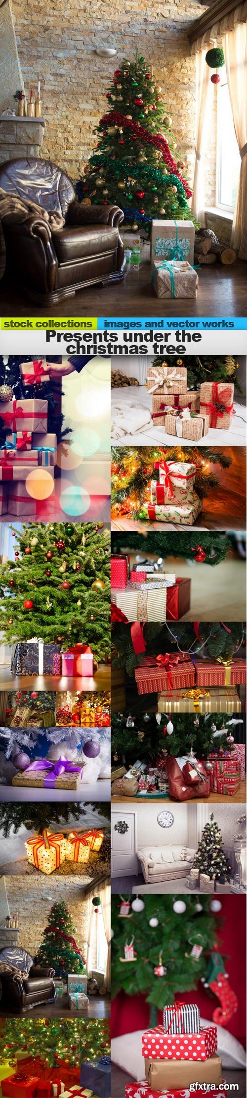 Presents under the christmas tree, 15 x UHQ JPEG
