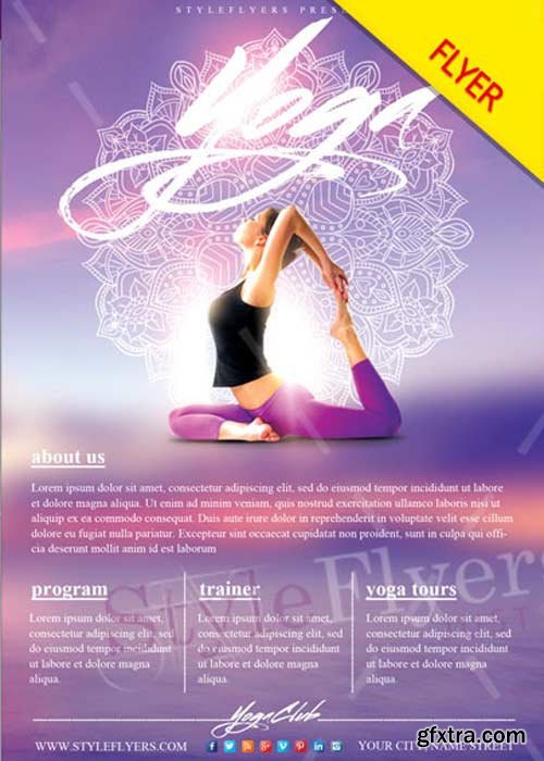 Yoga V7 PSD Flyer Template