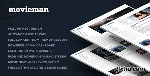 CodeCanyon - Movieman v0.1 - Premium Movies, TV Shows & News CMS - 18366301