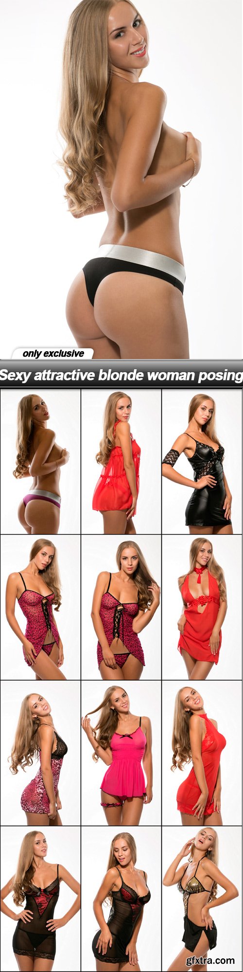 Sexy attractive blonde woman posing - 13 UHQ JPEG