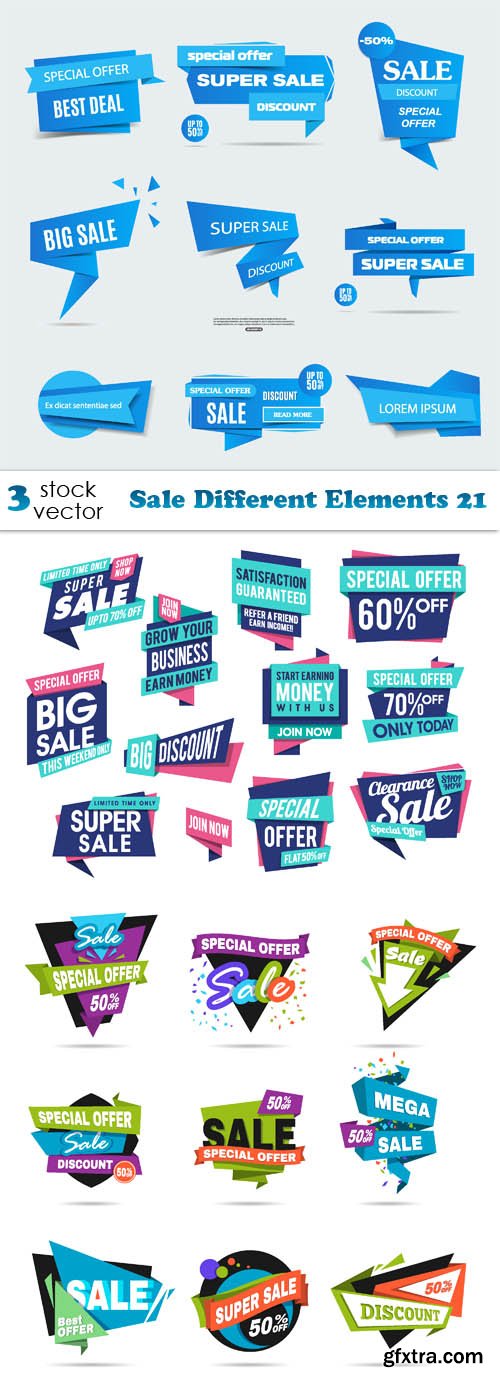 Vectors - Sale Different Elements 21