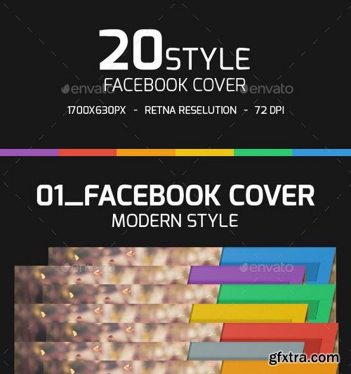 GraphicRiver 16 Style Facebook Cover Templates 10336526