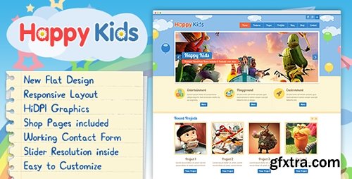 ThemeForest - Happy Kids v2.0 - Multipurpose HTML Template - 2967230