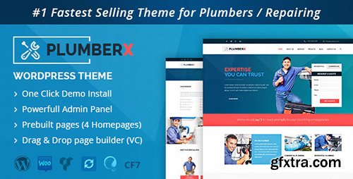ThemeForest - Plumber v2.27 - Construction and Repairing WordPress Theme - 14036883