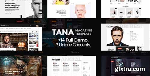 ThemeForest - Tana Magazine - PSD Template 15371240