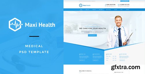 ThemeForest - Maxi Health : Medical & Health PSD Template 13220612
