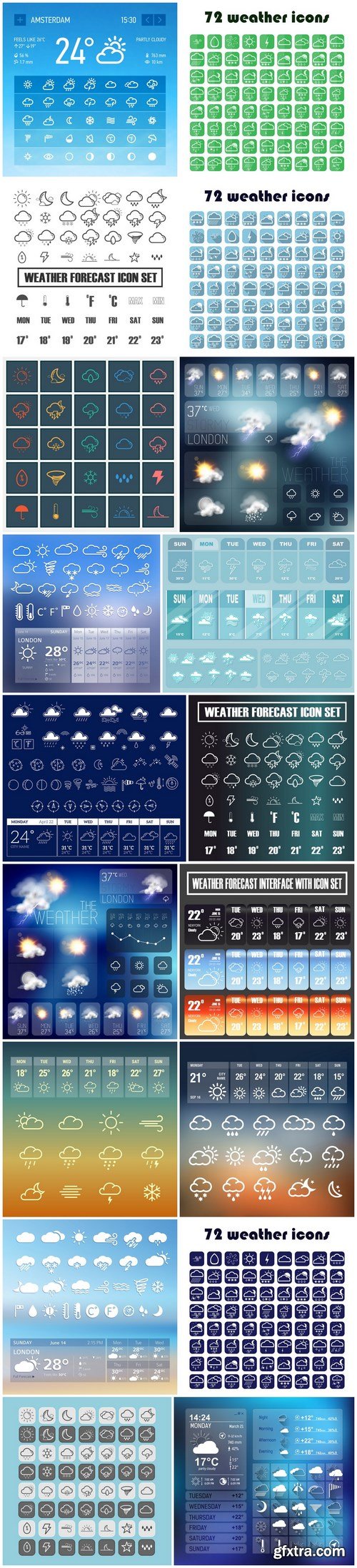 Weather Forecast Icons - 13xEPS