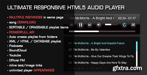 CodeCanyon - HTML5 Audio Player with Playlist v3.35 - 1694831