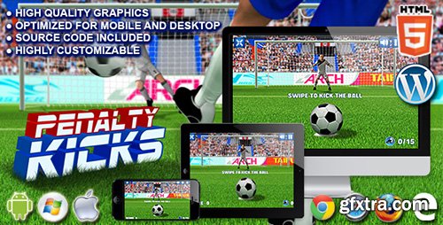 CodeCanyon - Penalty Kicks v1.0 - HTML5 Sport Game - 18559450