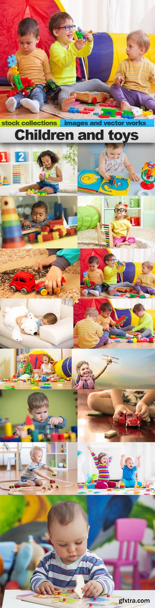 Children and toys, 15 x UHQ JPEG