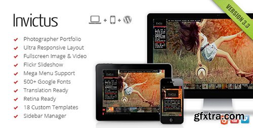 ThemeForest - Invictus v3.3.4 - A Fullscreen Photography WordPress Theme - 180096