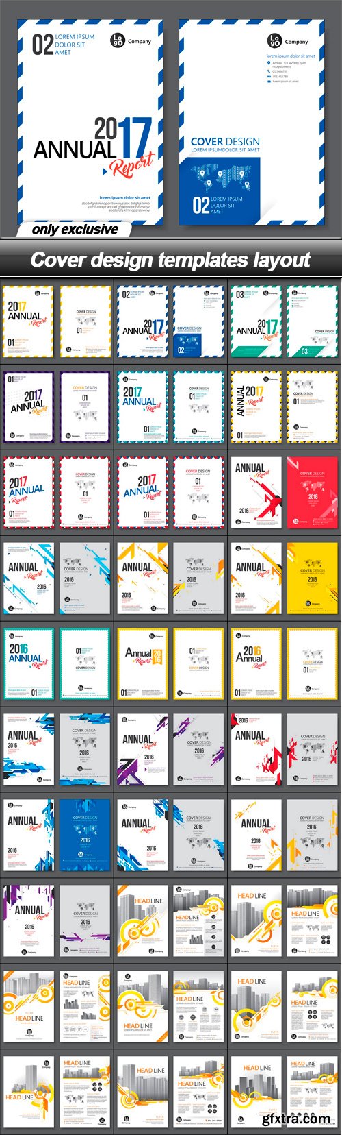 Cover design templates layout - 30 EPS