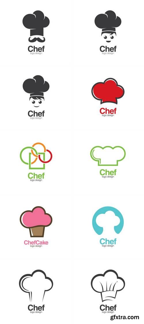 Chef Hat Creative Concept Logo Design Template
