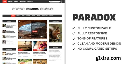 ThemeForest - Paradox v1.4.2 - Premium WordPress Magazine - 7592648