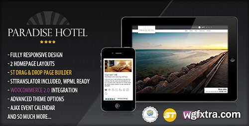 ThemeForest - Paradise Hotel v1.7 - Responsive WordPress Hotel Theme - 4845307