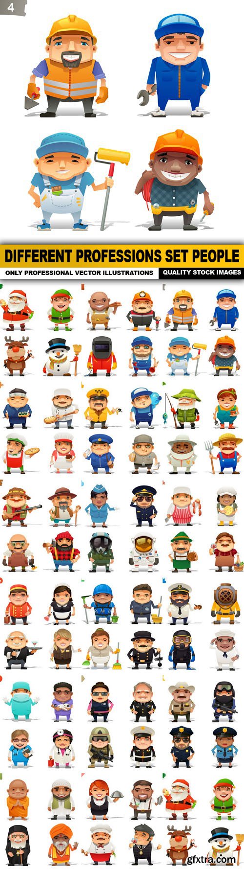 Different Professions Set People - 17 Vector