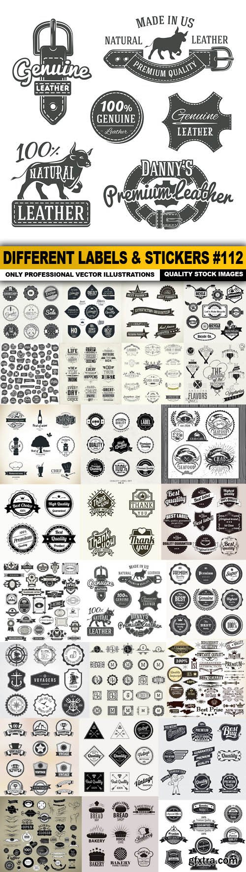 Different Labels & Stickers #112 - 26 Vector