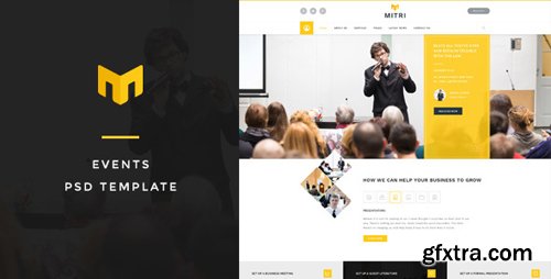 ThemeForest - Mitri Events - Events & Conference PSD Template 15121414