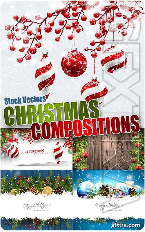 Xmas compositions - Stock Vectors