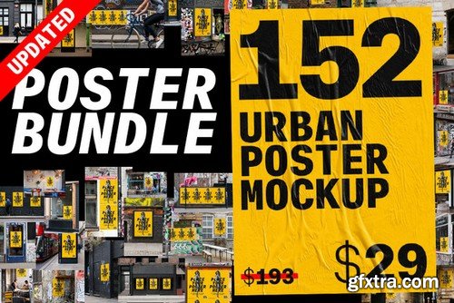 CM - Urban Poster Mockup Bundle 962884