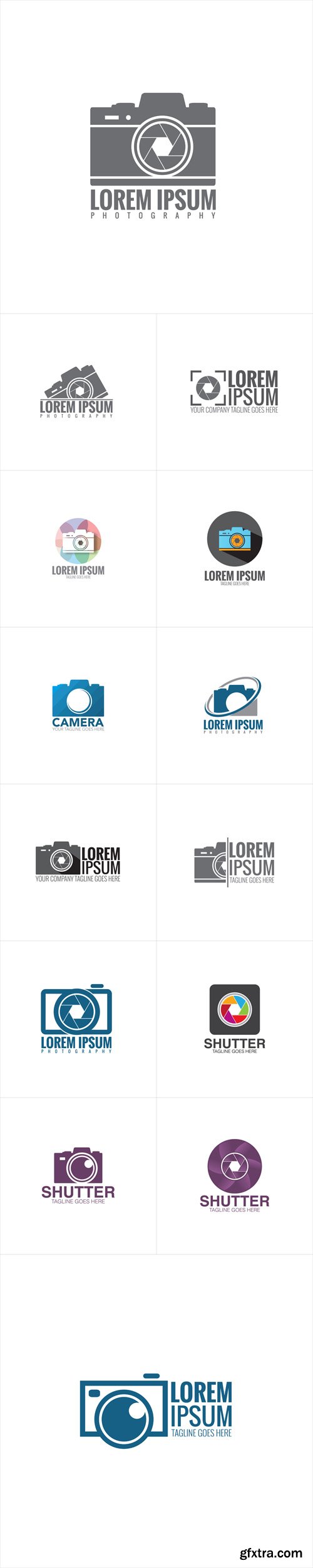 Vector Set - Camera Photography Logo Icons